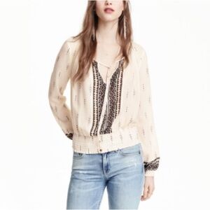 H&M Smocked-Waist Top, 36/6